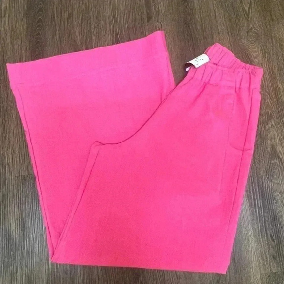 By Olala Women’s Wide Leg Pull Over Elastic Waist Pants Sz S - Picture 8 of 13